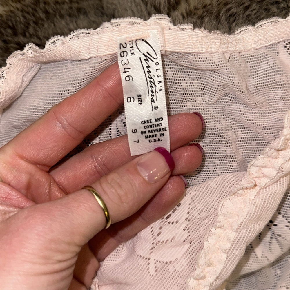 Vintage Floral Lingerie Set - image 7